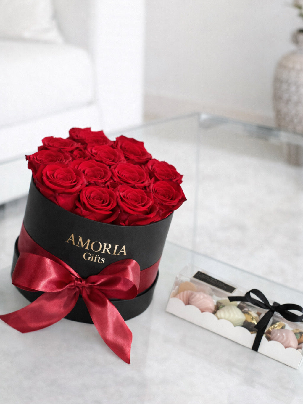 Cajas de rosas